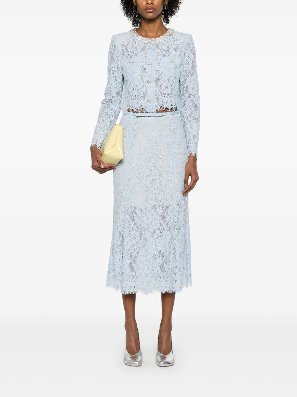 BLUE LACE FLARED MIDI SKIRT – Rubaiyat BLUE LACE FLARED MIDI SKIRT – Rubaiyat