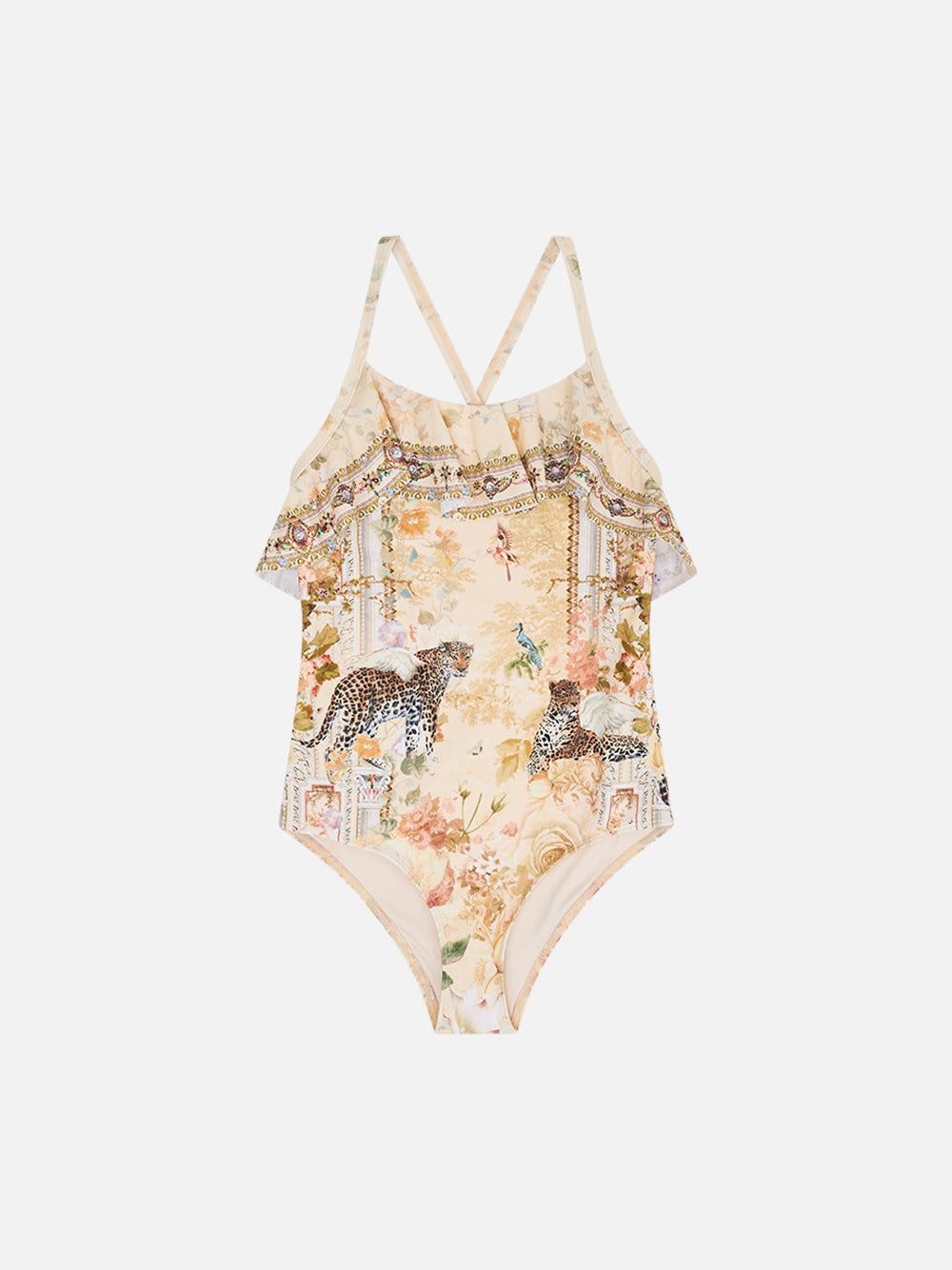 BABIES ONE PIECE WITH FRILL ADORNED IN ANTIQUITY main image 1