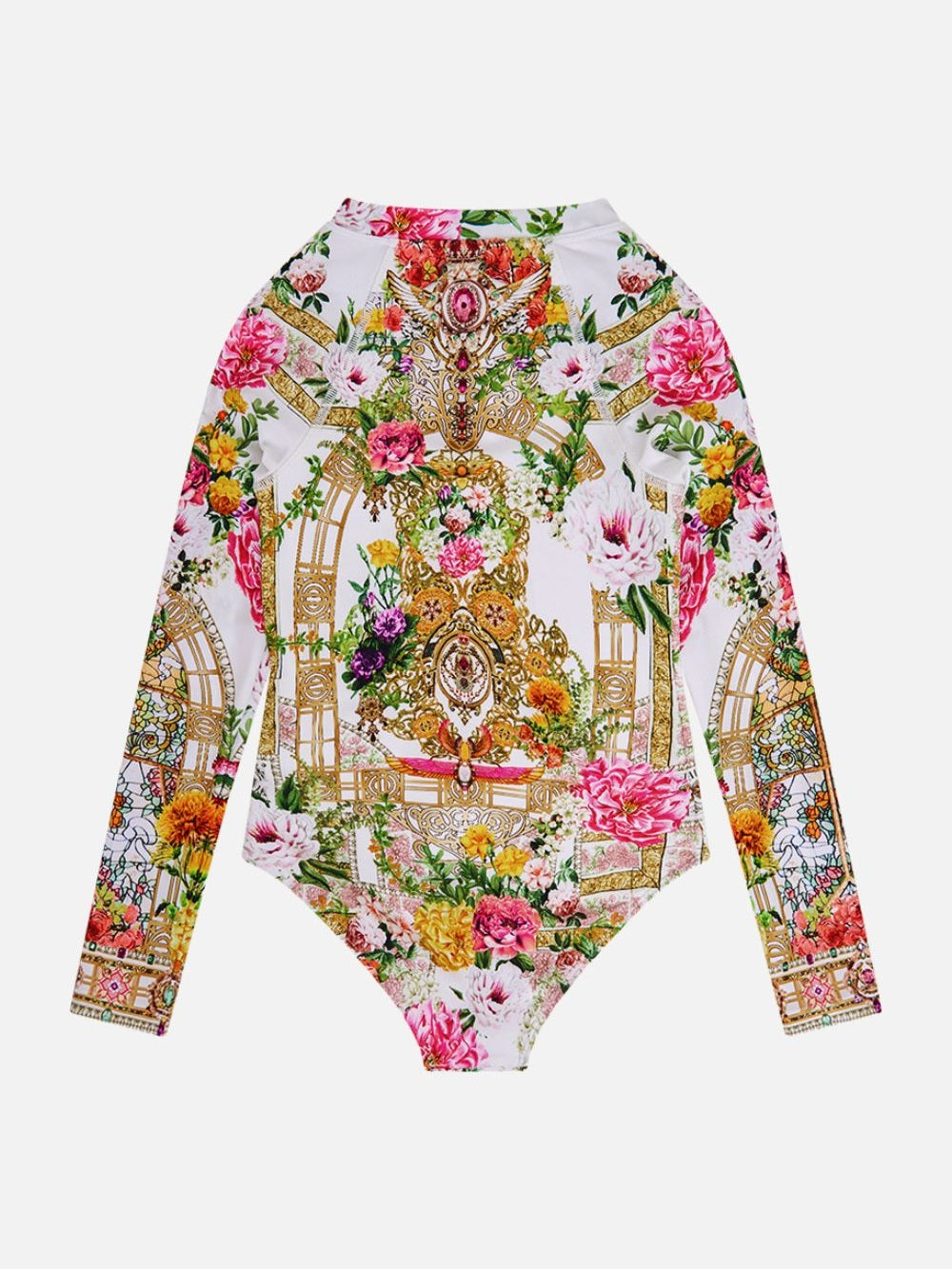 Kids long sleeve zip front paddle suit