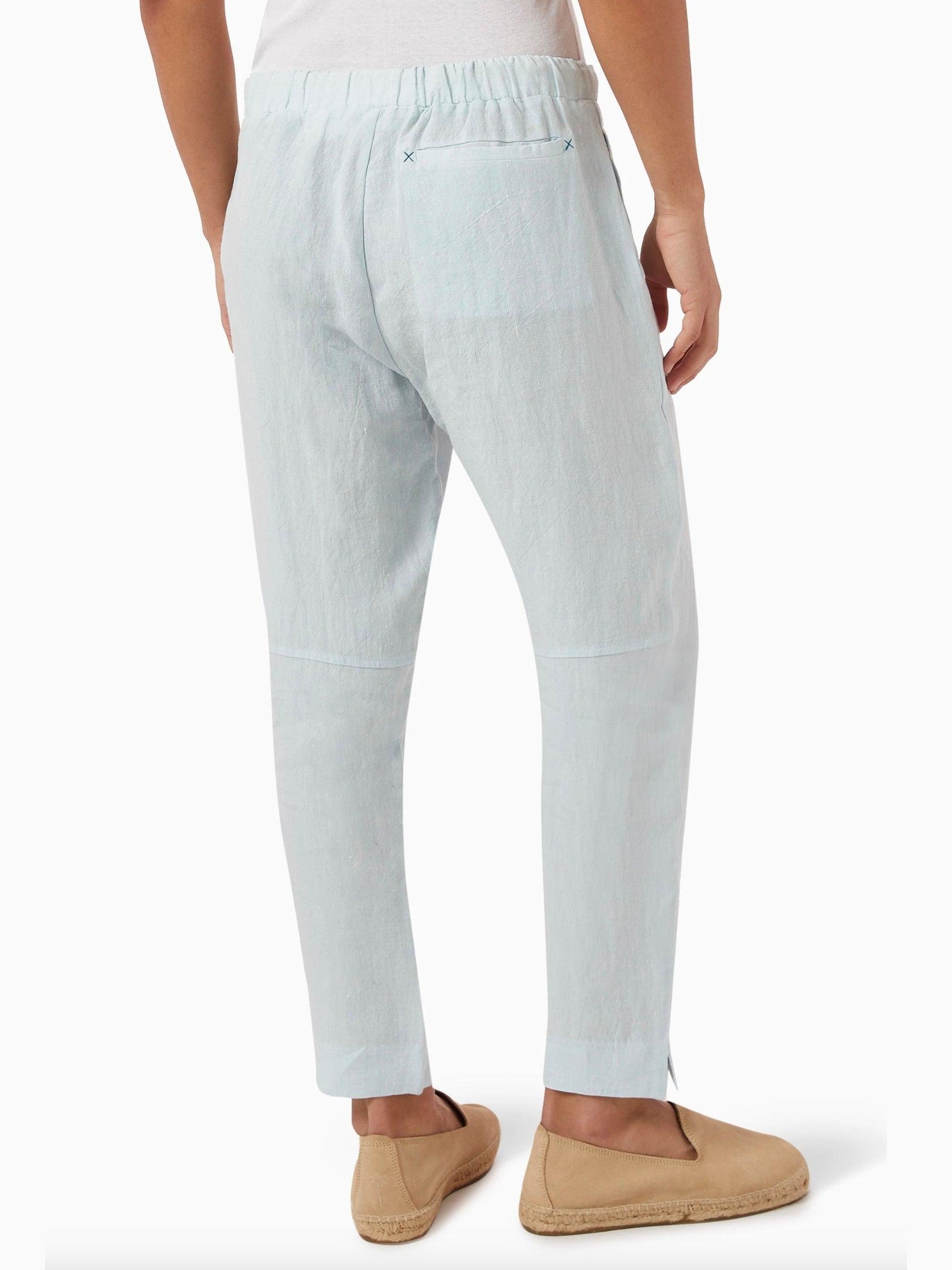 Linen drawstring trousers