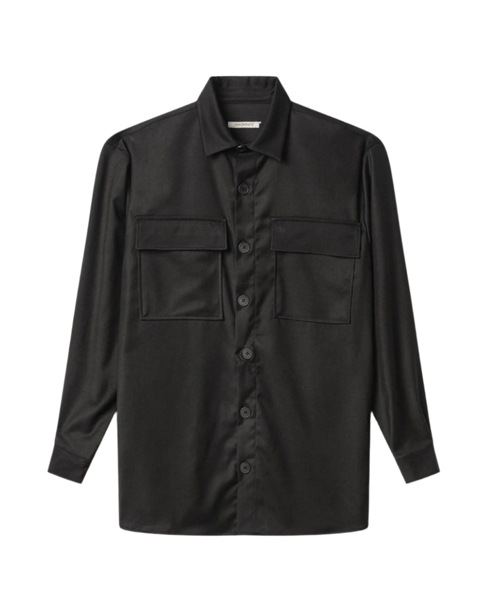 Shirt With Pockets On The Front Black