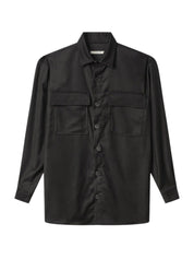 Shirt with pockets on the front black