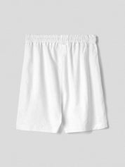 Linen bermuda shorts with drawstring