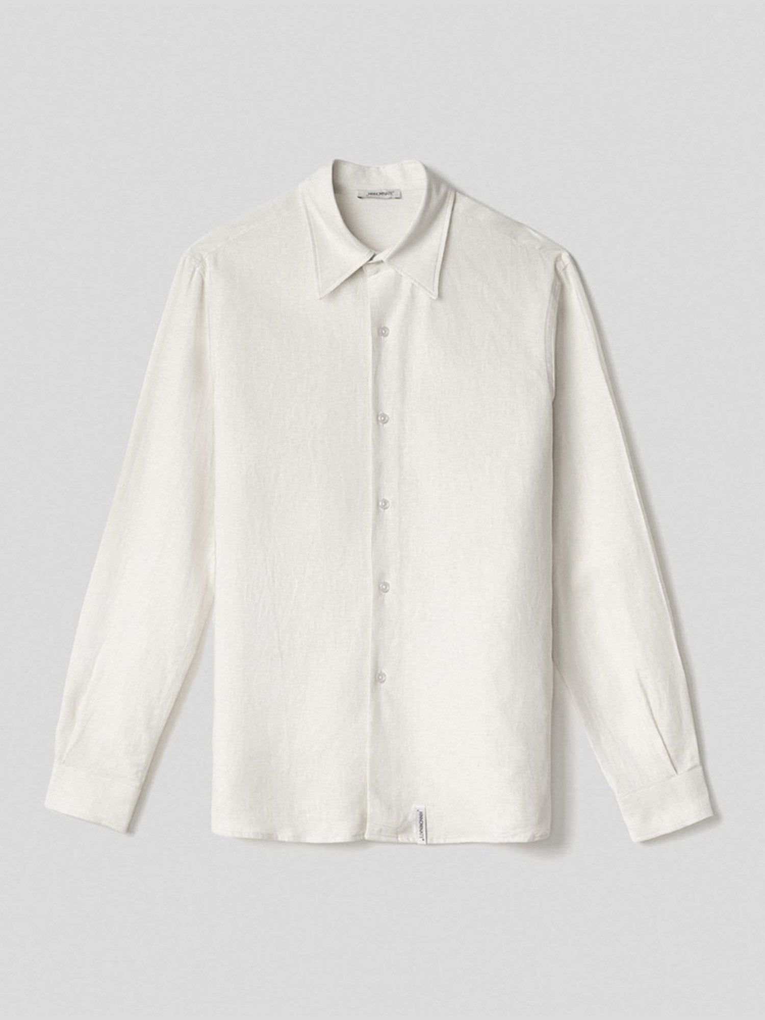 Basic linen shirt with label