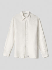 Basic linen shirt with label