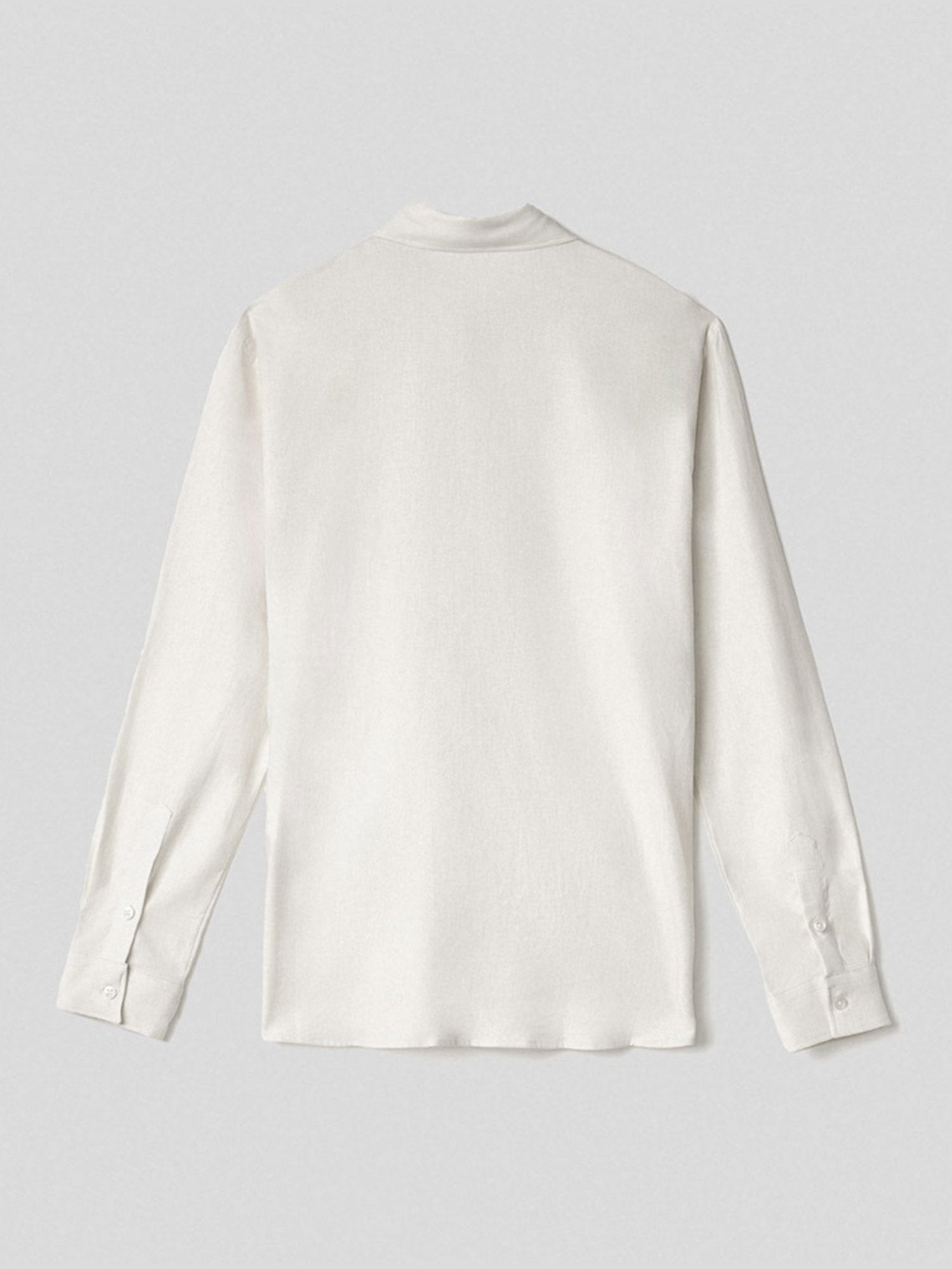 Basic linen shirt with label