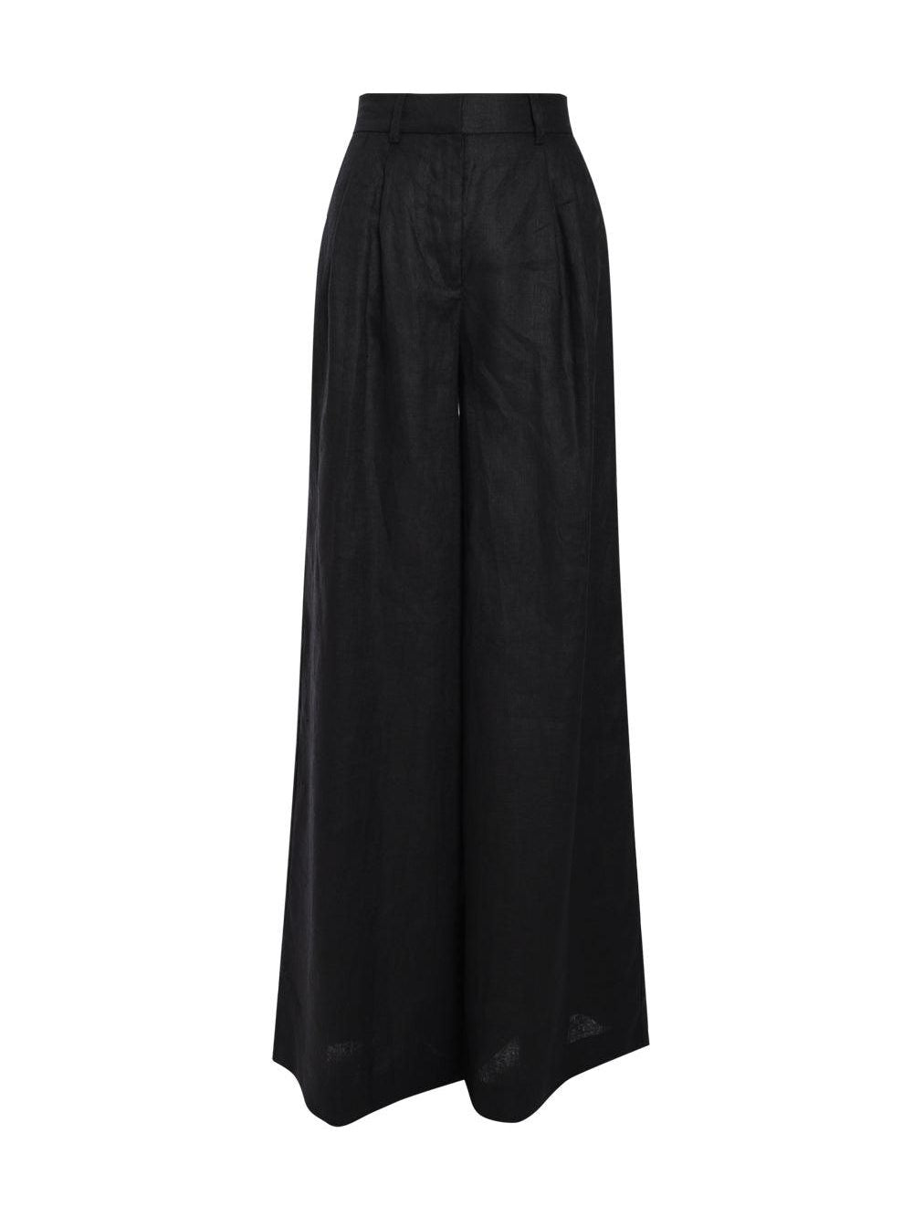 Staud sasha wide-leg linen trousers