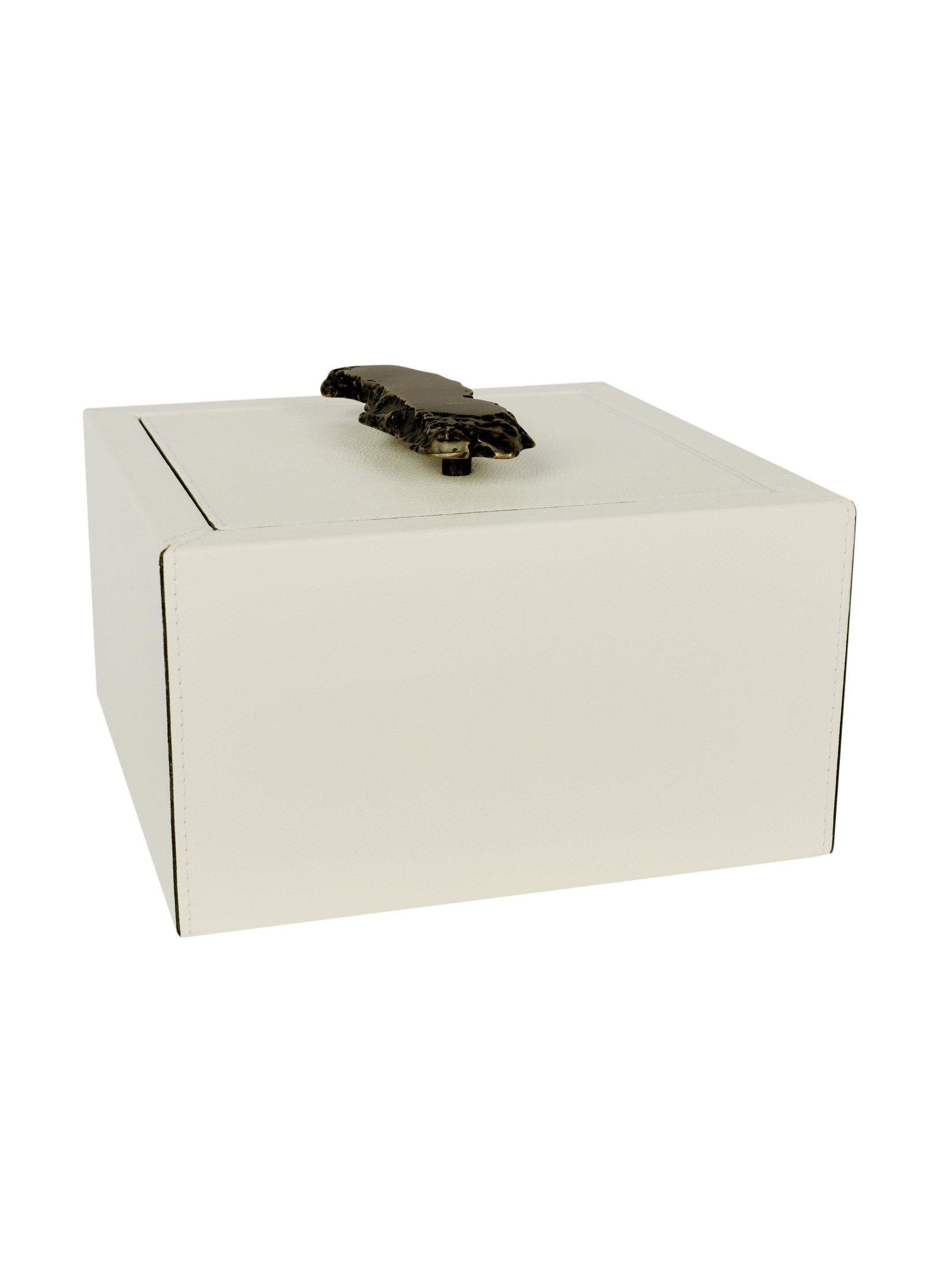 Ambra stackable trinket box square small