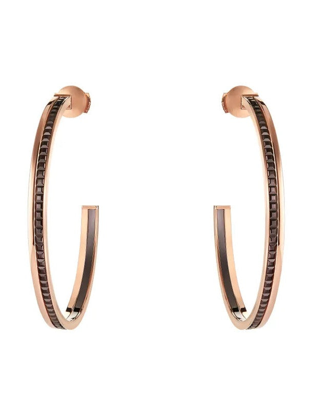 Quatre classique hoop earrings, large model
