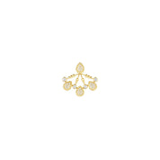Serpent bohème solarité single stud earring, 4 motifs