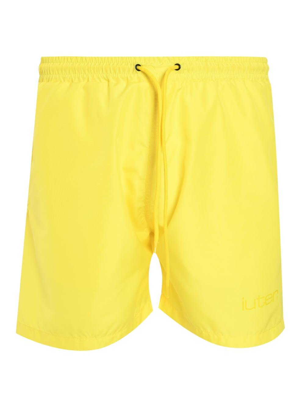 Grid swim trunks