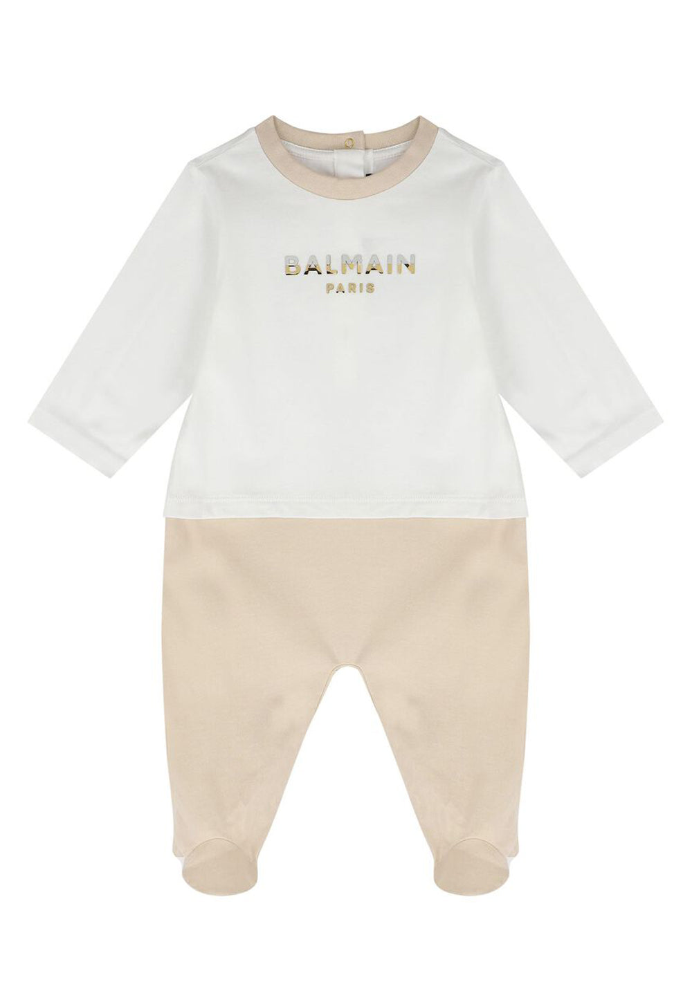 Balmain Kids logo-appliqué cotton pajamas