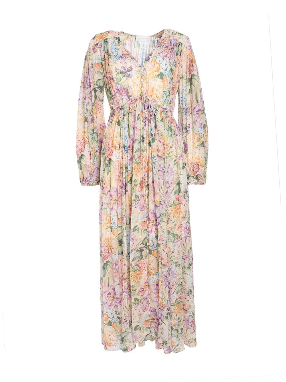 Halliday gathered maxi dress