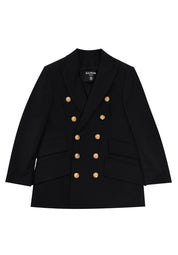 BALMAIN KIDS BLAZER NERO BAMBINA