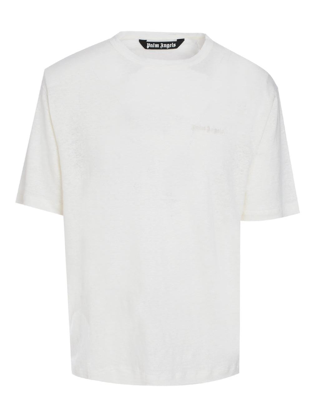 Classic linen  logo tee off white off wh