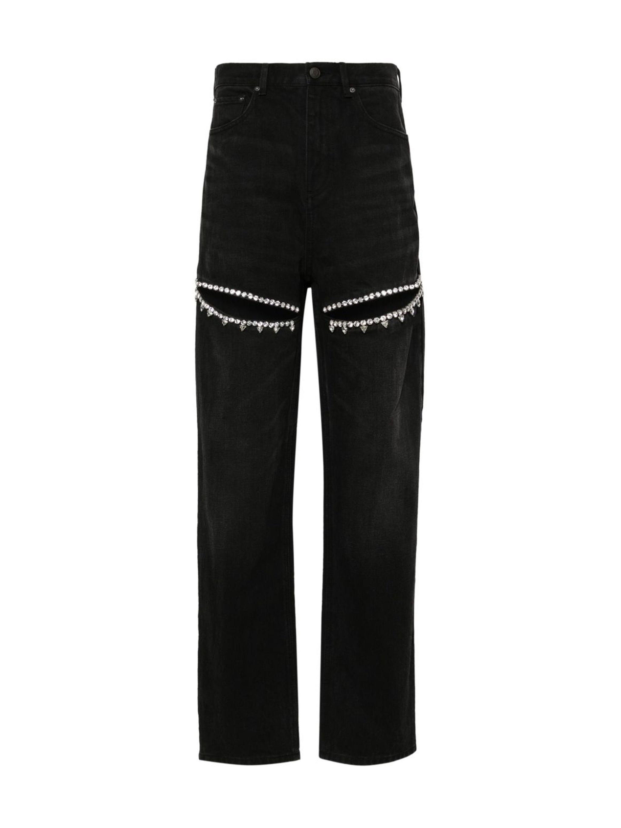 CRYSTAL SLIT JEAN