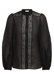 HALLIDAY LACE TRIM SHIRT