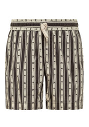 PALM ANGELS PA Monogram Striped Shorts