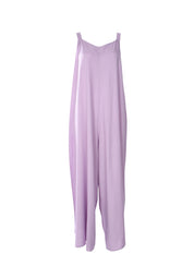 LILAC JUMPSUIT WITH GOLD EMBROIDERY