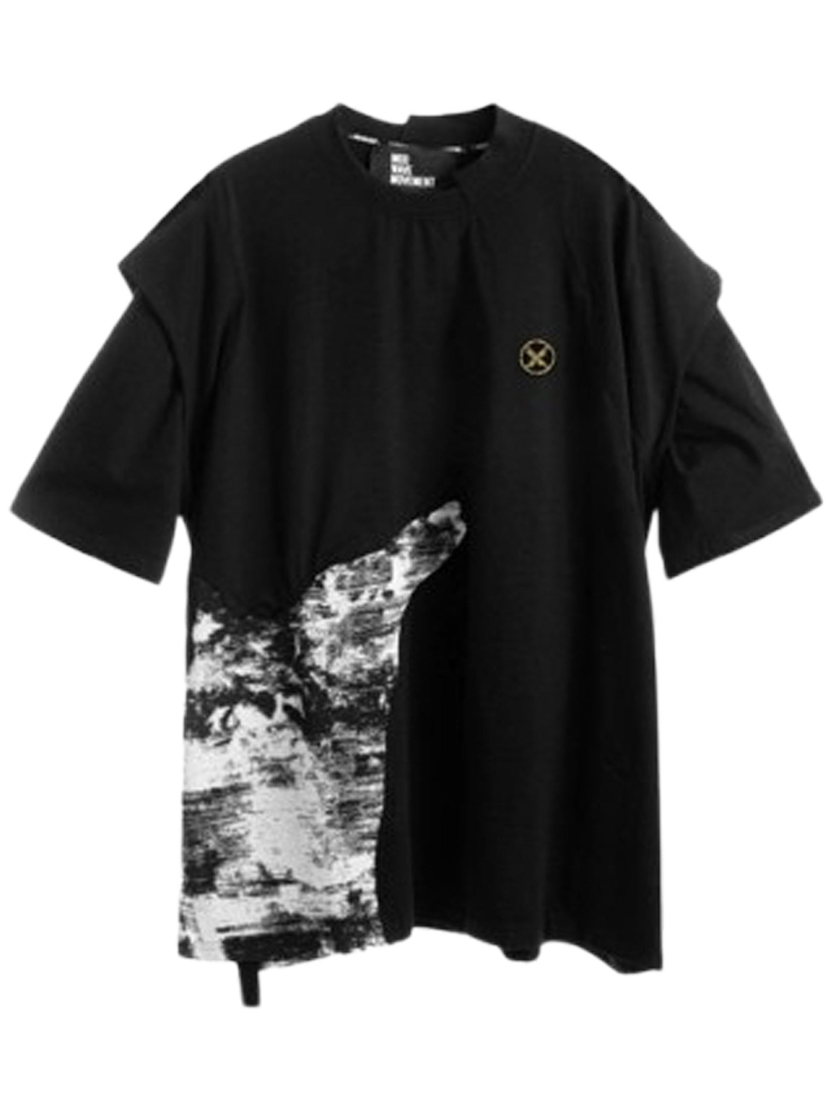 Mwm double texture jacquard/cotton t-shirt