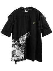 MWM DOUBLE TEXTURE JACQUARD/COTTON T-SHIRT