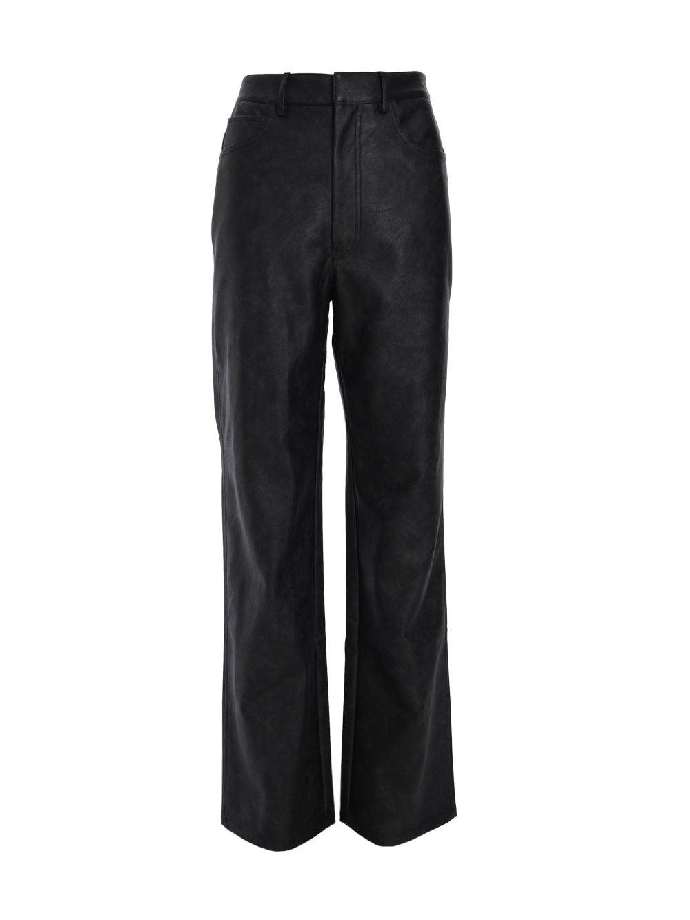 Textured straight pants