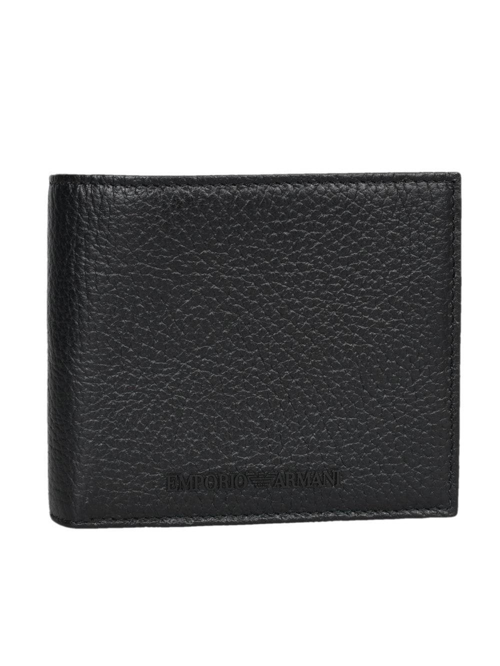Emporio armani men's tumbled leather wallet