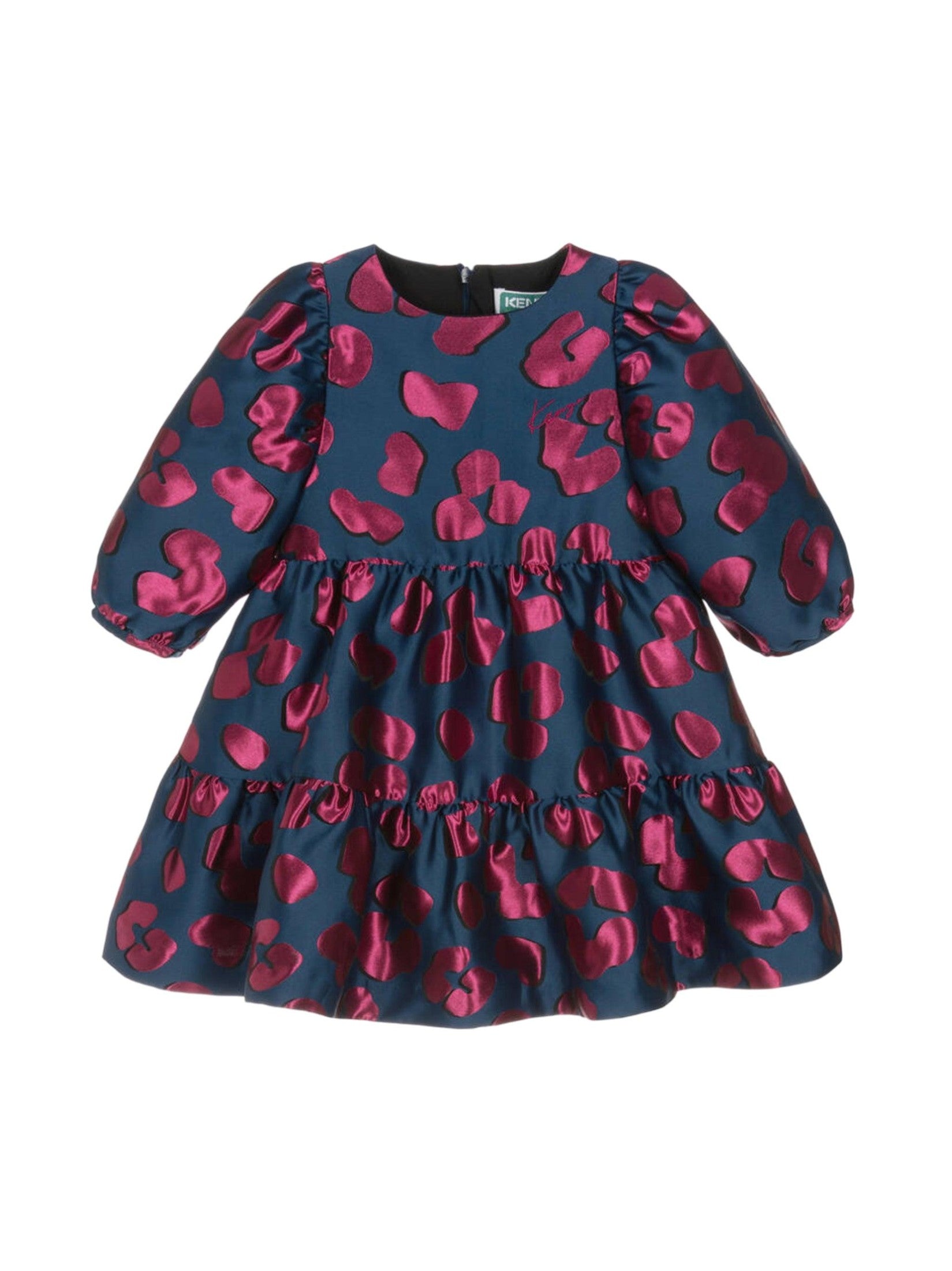 Kenzo kids printed satin dress