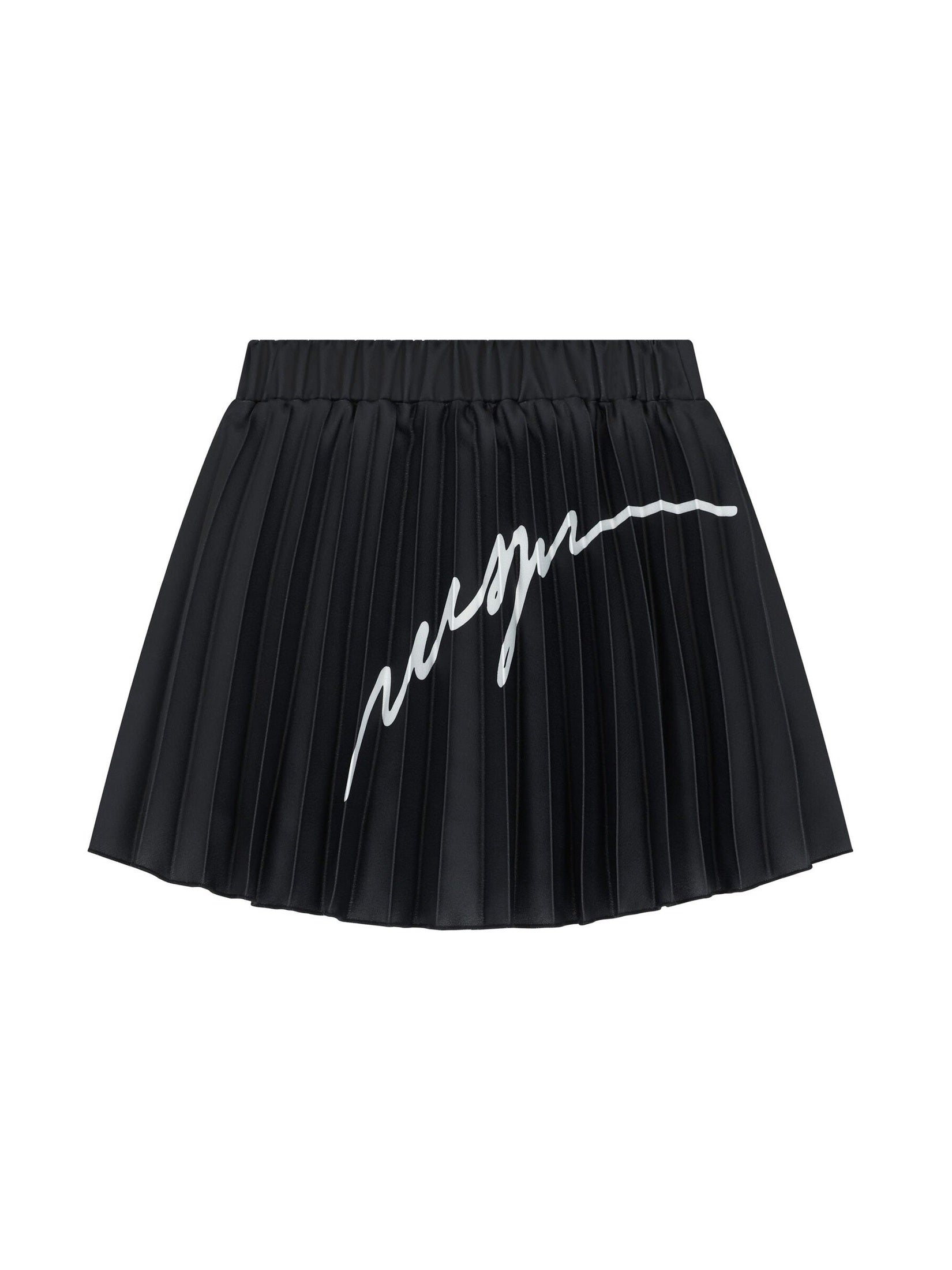 Double crepe plisse skirt girl