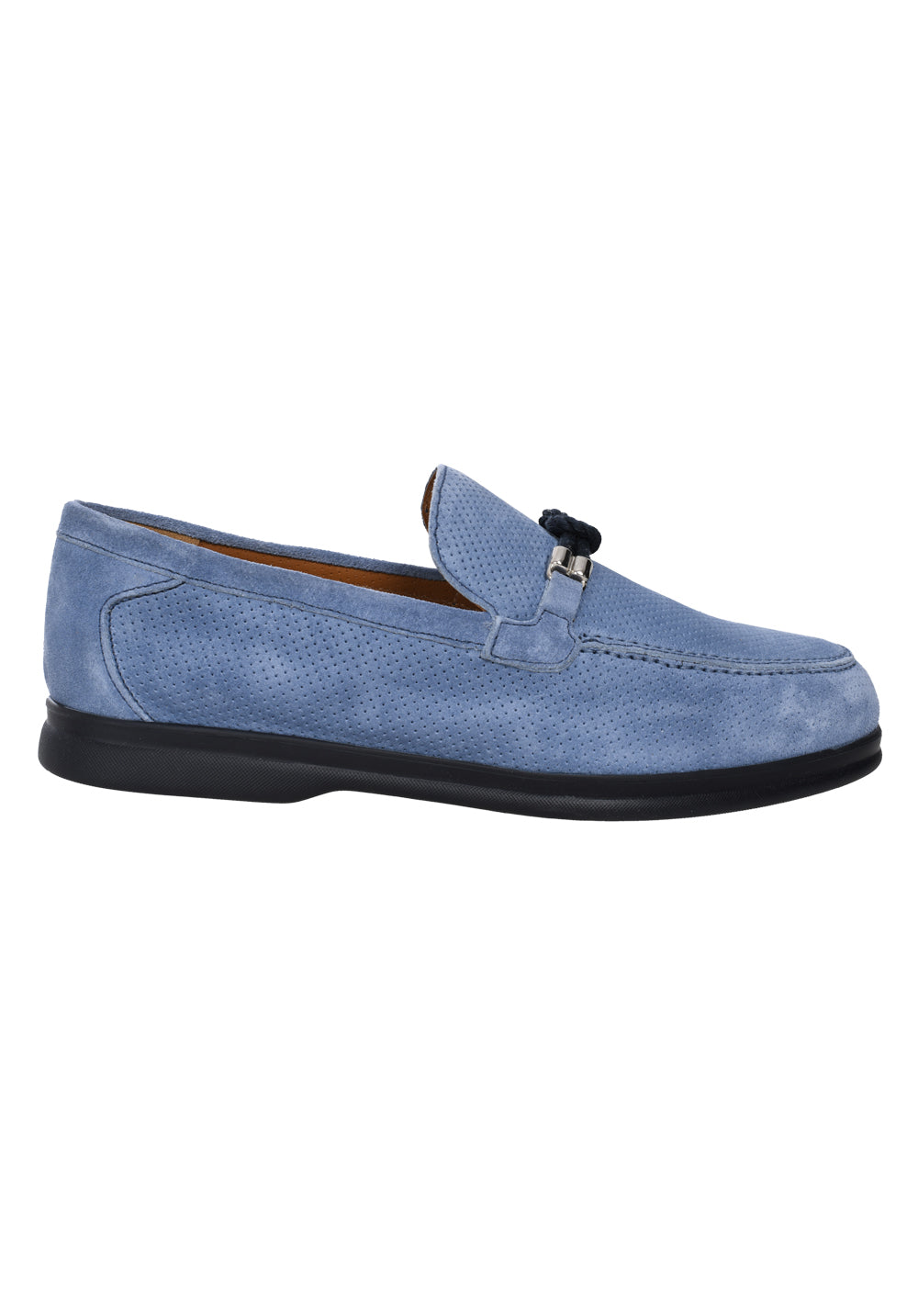 Doucal's perforated suede loafers