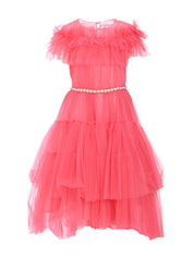 Marchesa Flounce Tulle Gown