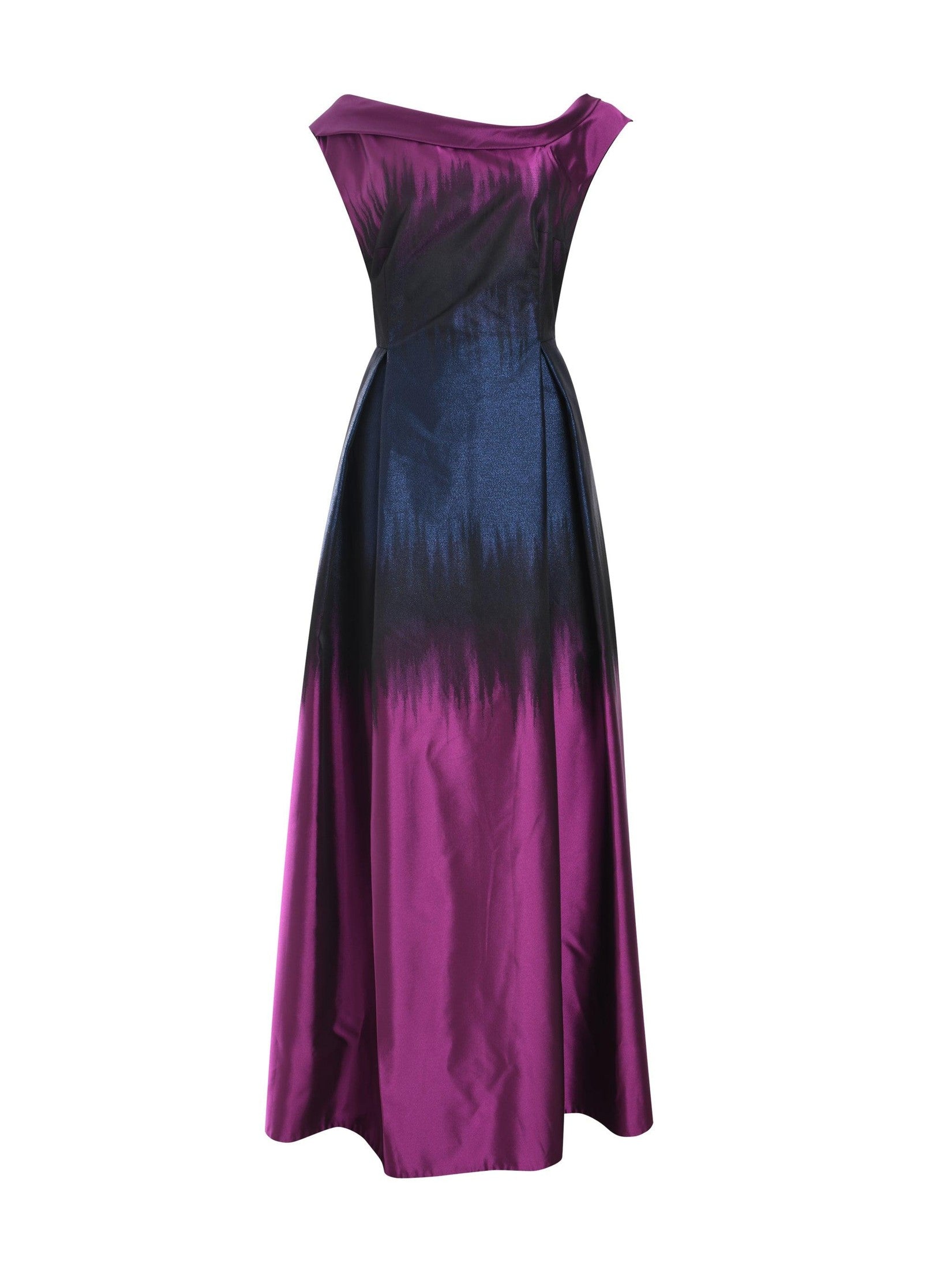 Long dress ombre jacquard