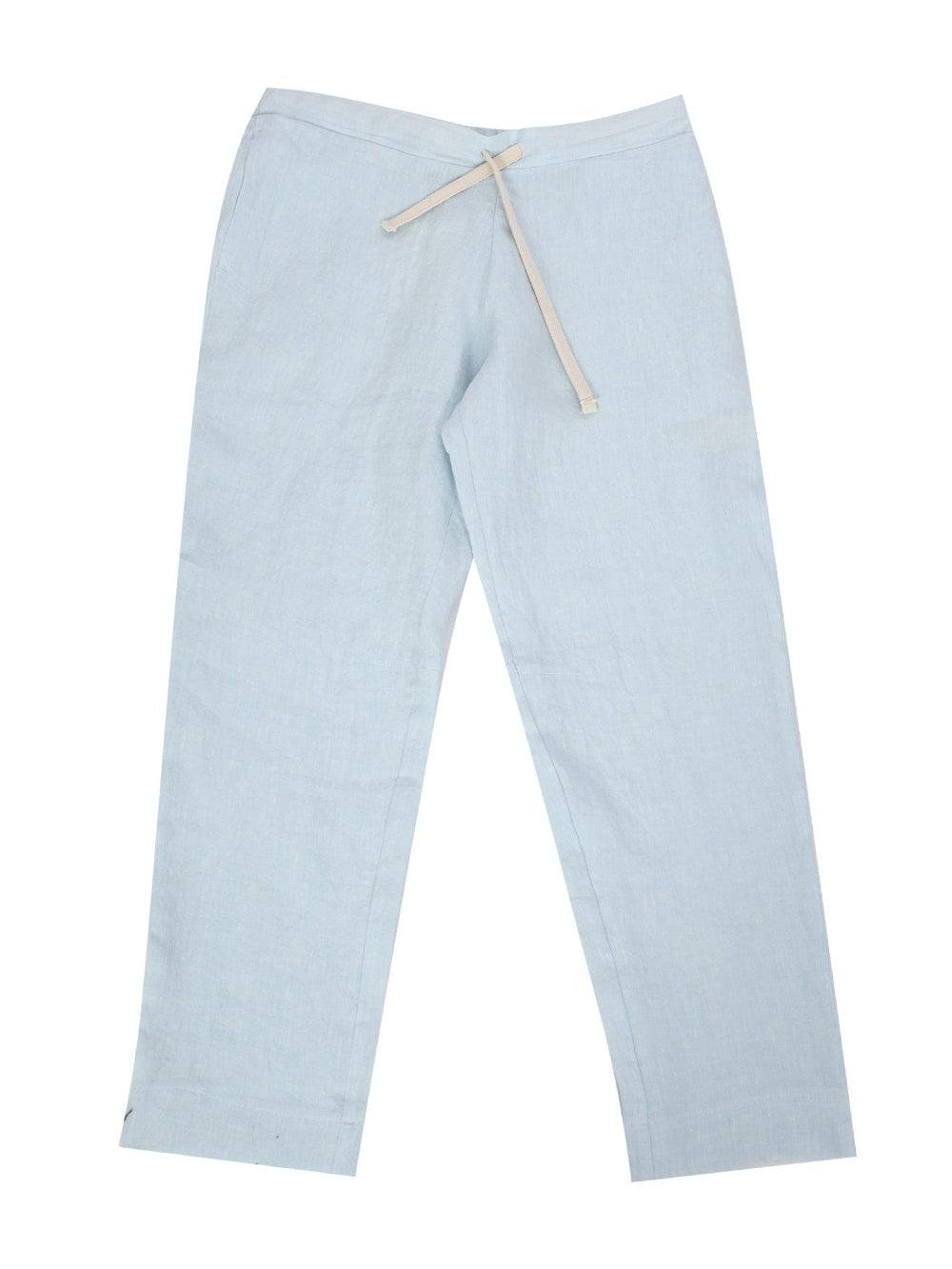 Linen drawstring trousers