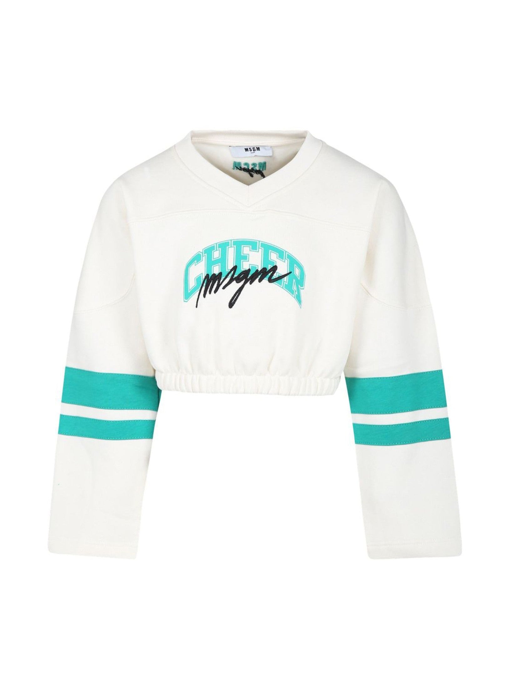 Cropped sweatshirt girl