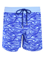 Men Swim Shorts Flocked Aquarium