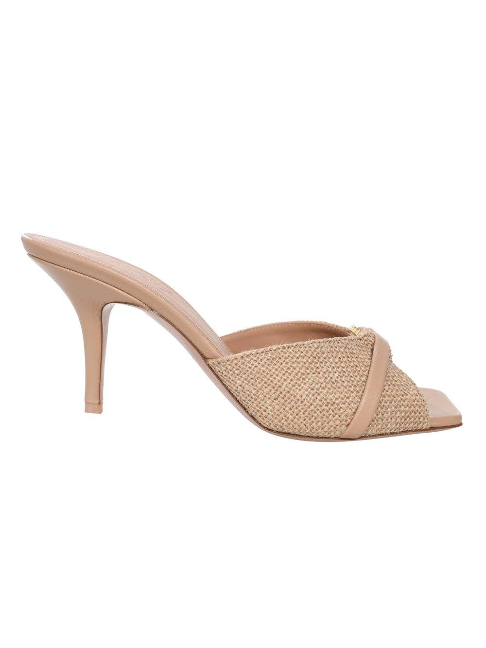Open toe sandal with ring detail on stiletto