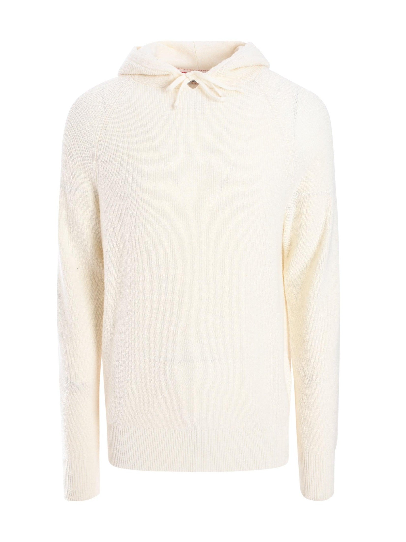 Hoodie neck mixed viscose