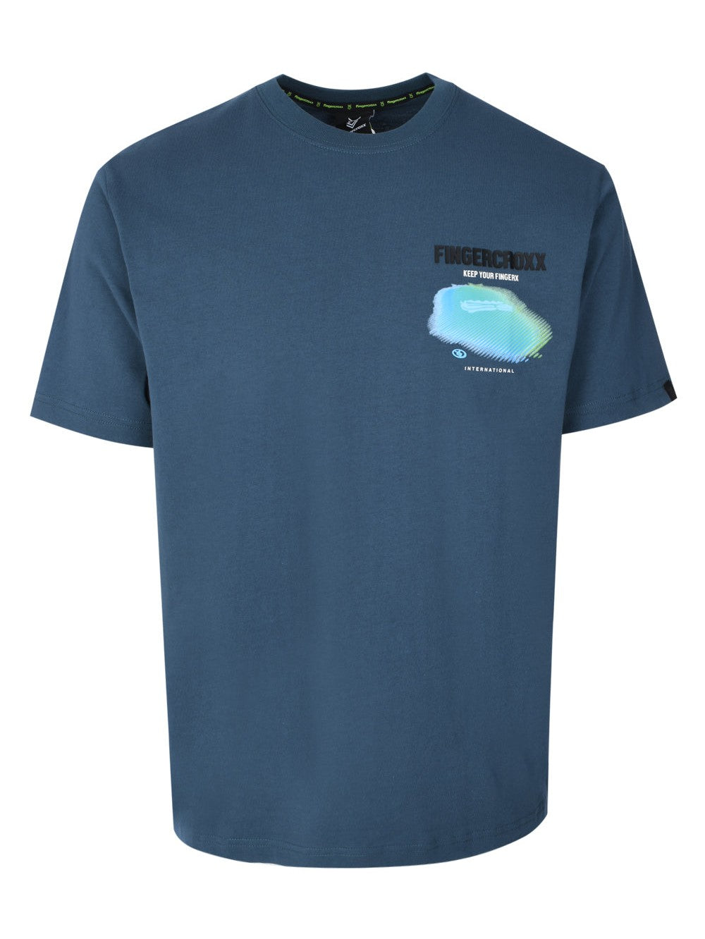 Men keep your fingerx t-shirt in dark blue