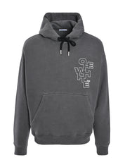 OUTLINE ARROW SKATE HOODIE BLACK - WHITE