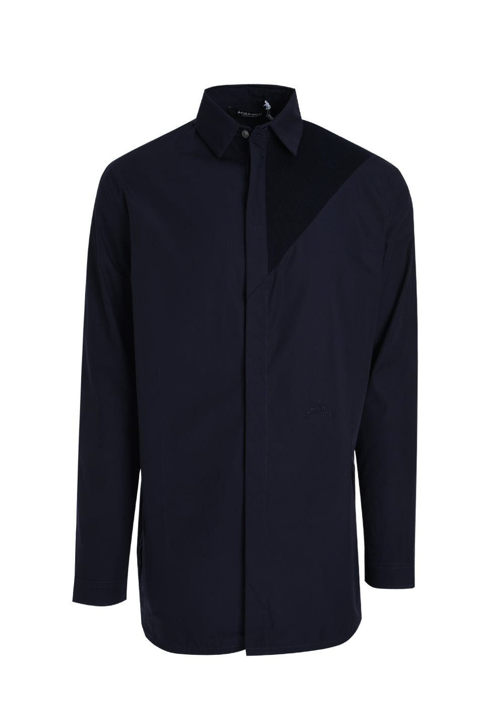 WOVEN CONTRAST PANEL SHIRT