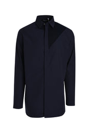 WOVEN CONTRAST PANEL SHIRT