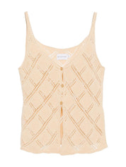 Kiss ecru tricot top clothing