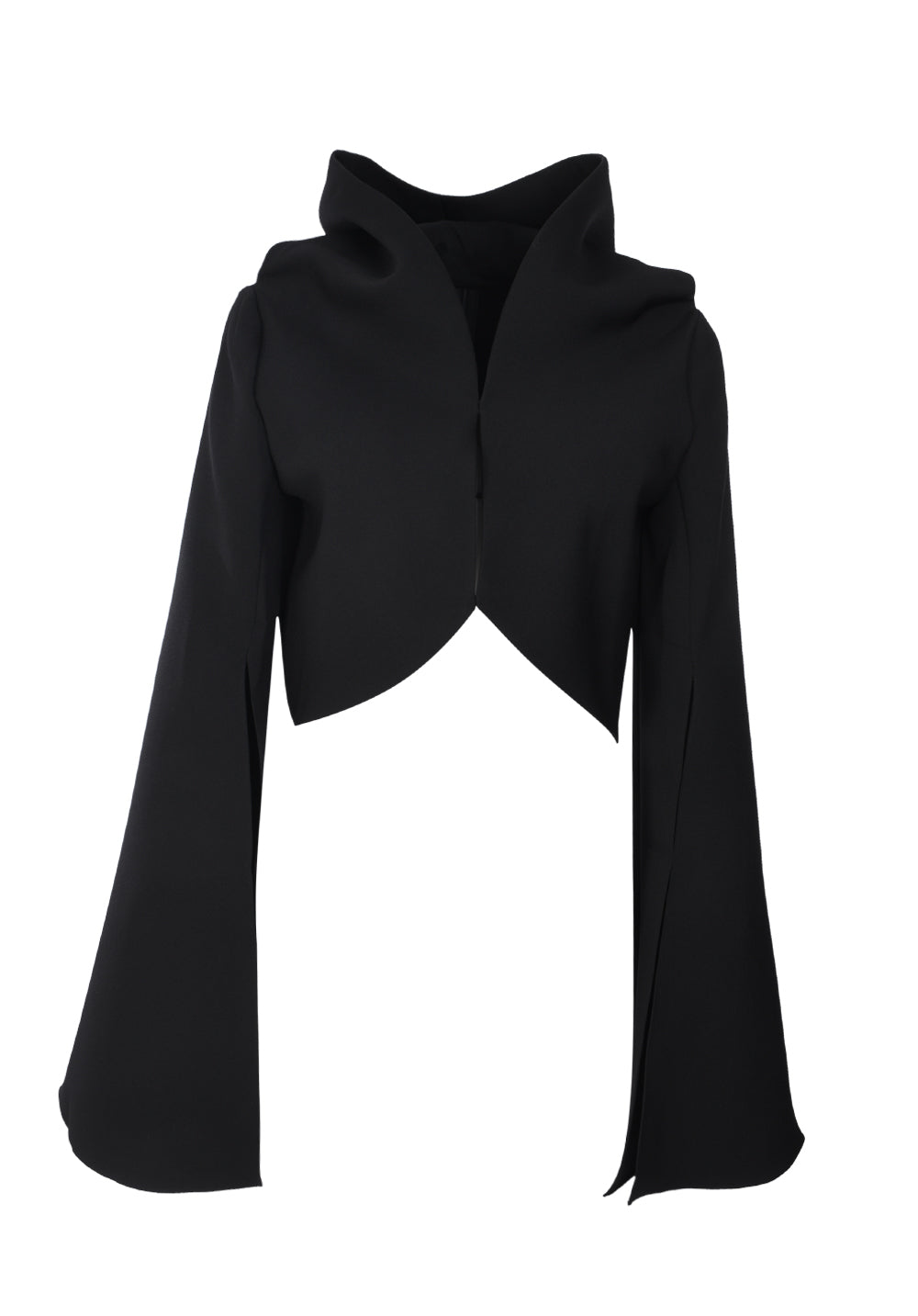 STYLED CLOAK WITH SLITTED SLEEVES