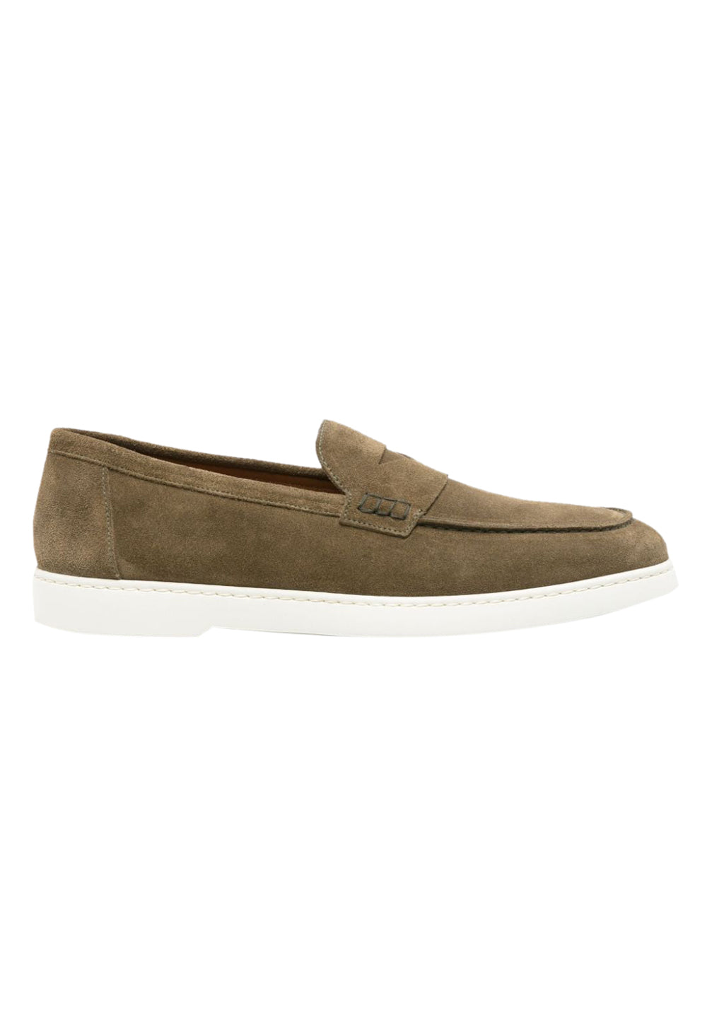 Doucal's penny-slot suede loafers