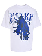 Wide fit shining logo tee shirt