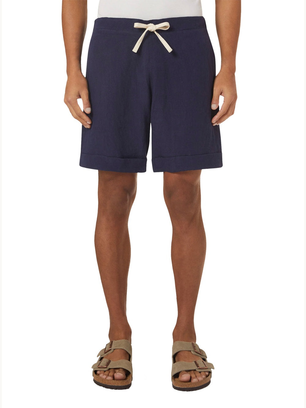 Linen drawstring shorts