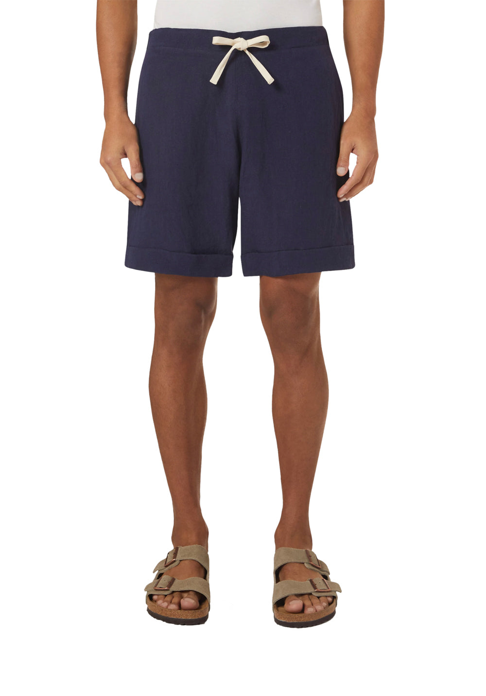 LINEN DRAWSTRING SHORTS