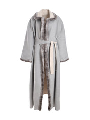 REVERSIVABEL ABAYA FRONT ALL OVER WHITE MINK