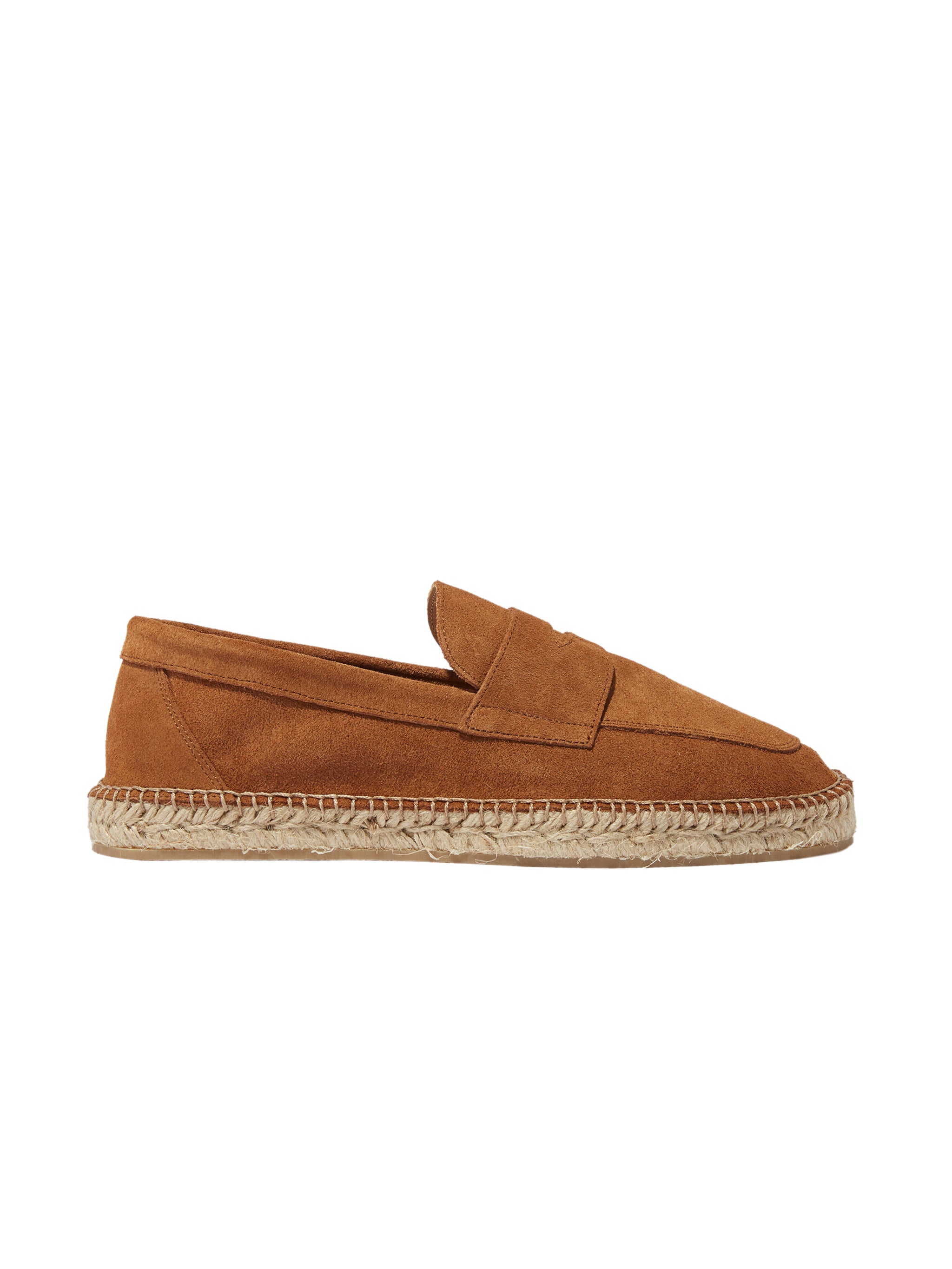 DIEGO GREY SUEDE PENNY ESPADRILLES