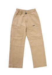 Off-White Kids Diagonal stripe-print cotton trousers